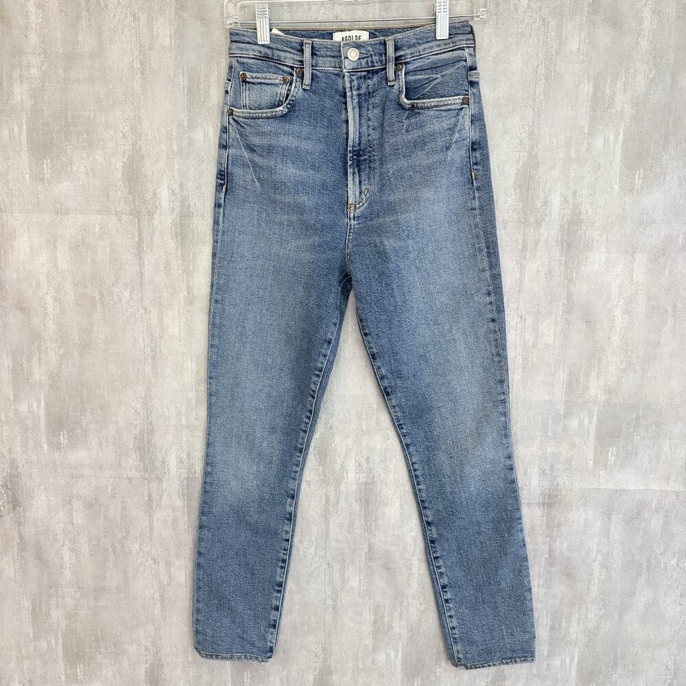 AGOLDE Jeans Womens 25 Ultra High Rise Pinch Waist Skinny Medium Wash A165B-1256